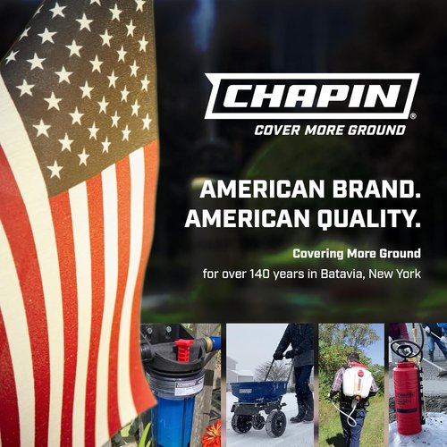 Chapin 61500 Euro Style Backpack Sprayer - 4-Gallon Capacity, Poly Nozzles, Padded Straps, Made in USA