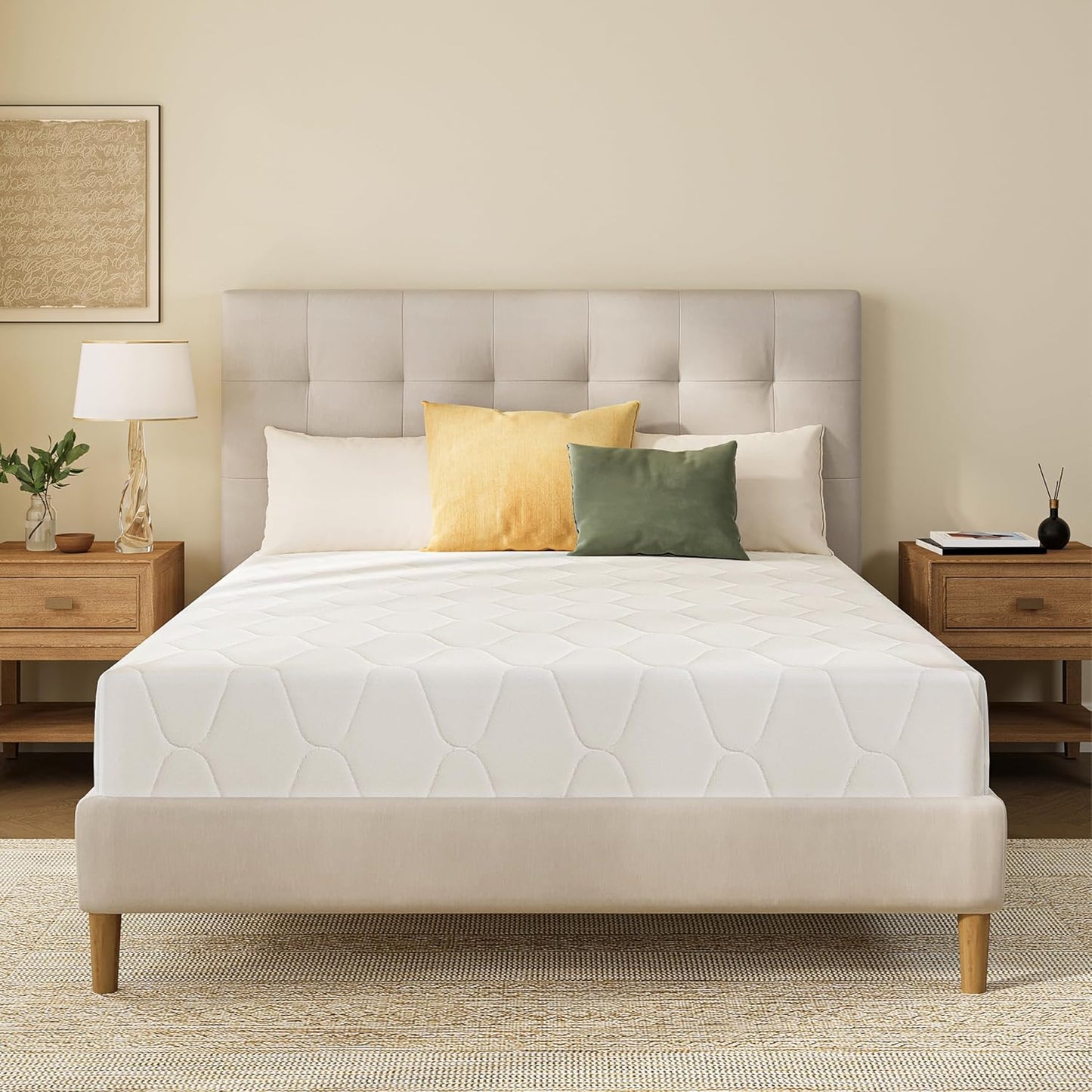 Skiennix 6 Inch Memory Foam Mattress - Medium Firm Support, Pressure Relief, Fiberglass Free, CertiPUR-US Certified