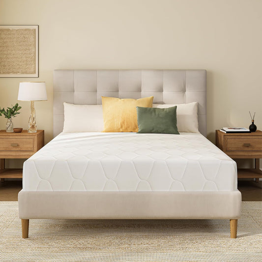 Skiennix 6 Inch Memory Foam Mattress - Medium Firm Support, Pressure Relief, Fiberglass Free, CertiPUR-US Certified