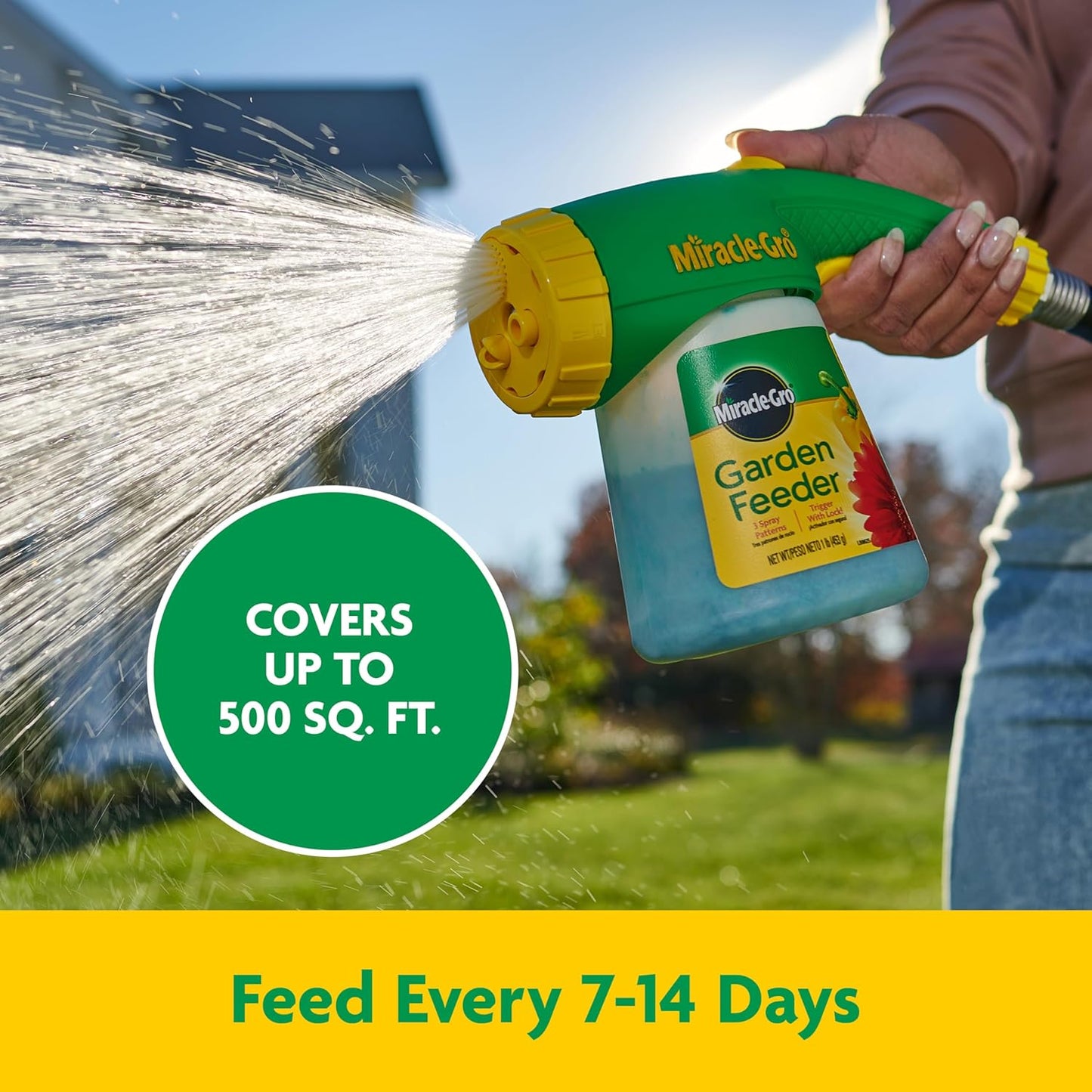 Miracle-Gro All-Purpose Plant Food & Garden Feeder Bundle - Ideal Fertilizer for Flowers, Vegetables, Trees & Shrubs