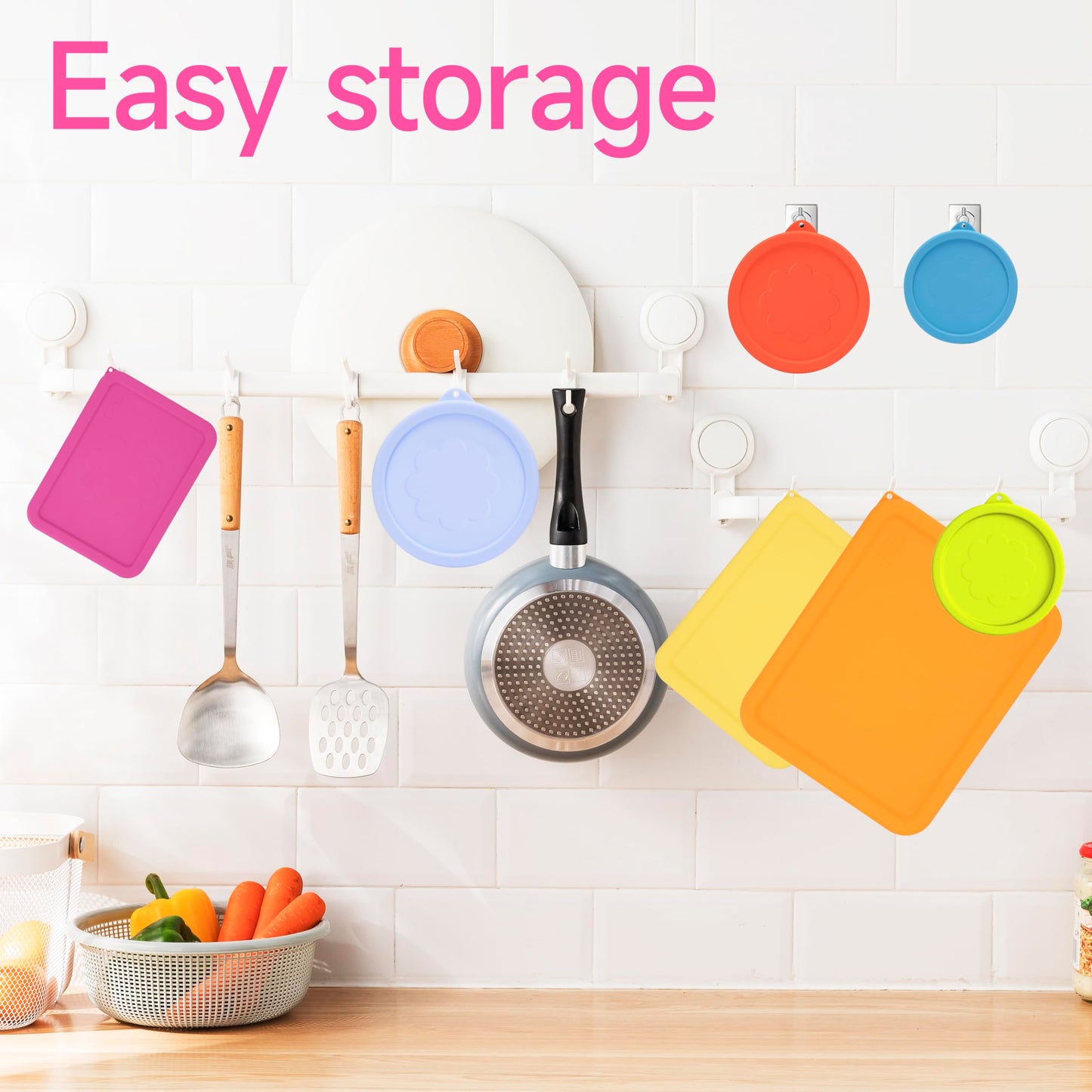 LUVCOSY 3 Cup 6 Cup 11 Cup Rectangle Silicone Storage Cover Lids Replacement for Pyrex 7210-PC, 7211-PC, 7212-PC Glass Bowls, (Container not Included) 6 Pack, Microwave, Dishwasher and Freezer Safe