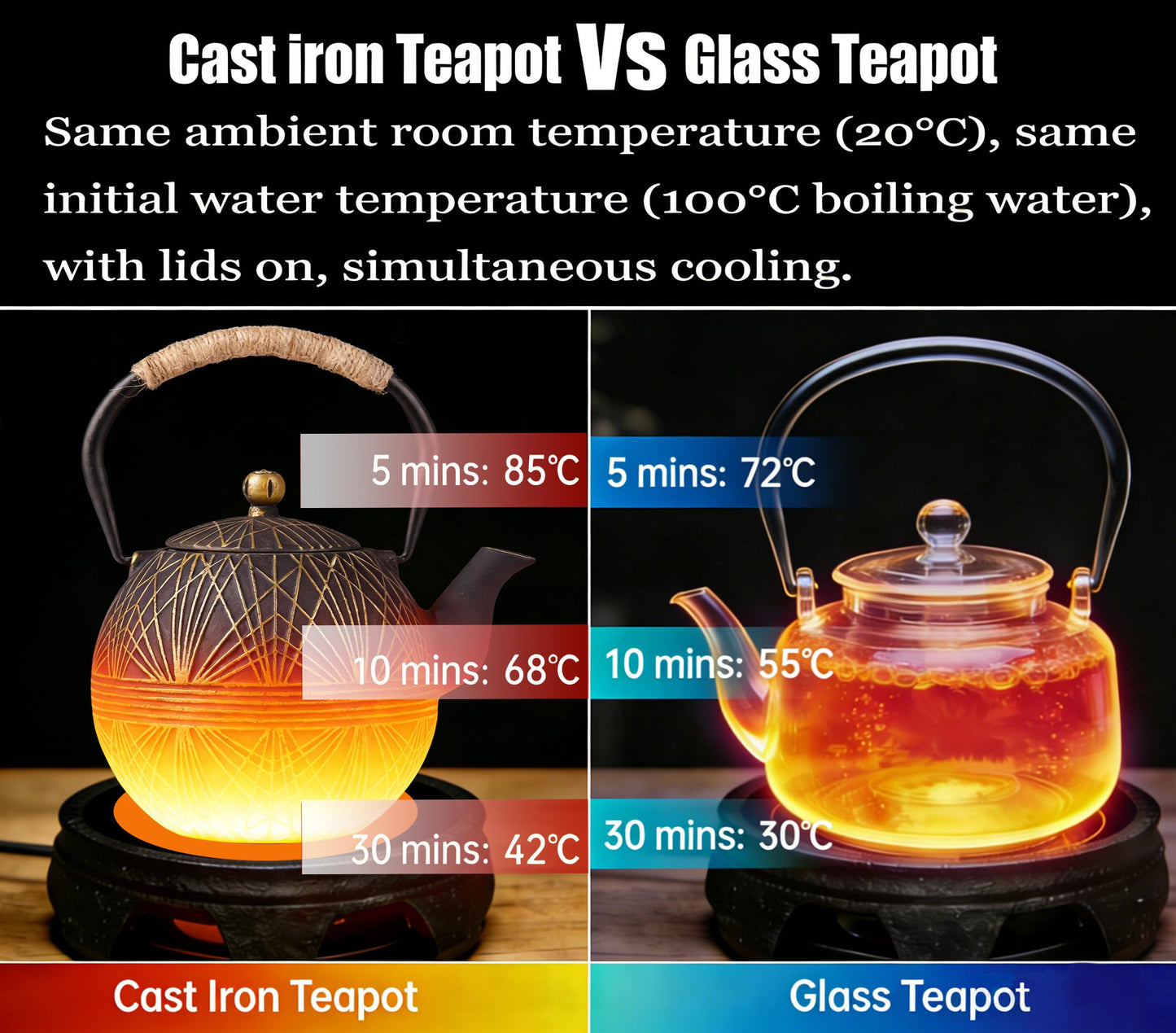 Enameled Cast Iron Teapot 34oz（1000ml） - Japanese Style Kettle with Removable Stainless Infuser & Ergonomic Handle, Stovetop Safe for Loose Leaf Tea Green and silver (Black Gold)