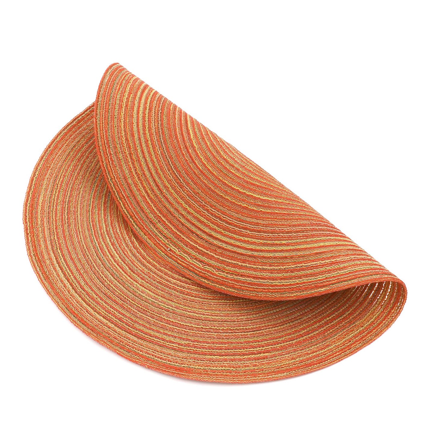 SHACOS Round Placemats Set of 4 Woven Braided Place Mats Table Placemats 15 inch Circle Place Mats Easy to Clean Table Mats Indoor Outdoor, Fall Color Mix