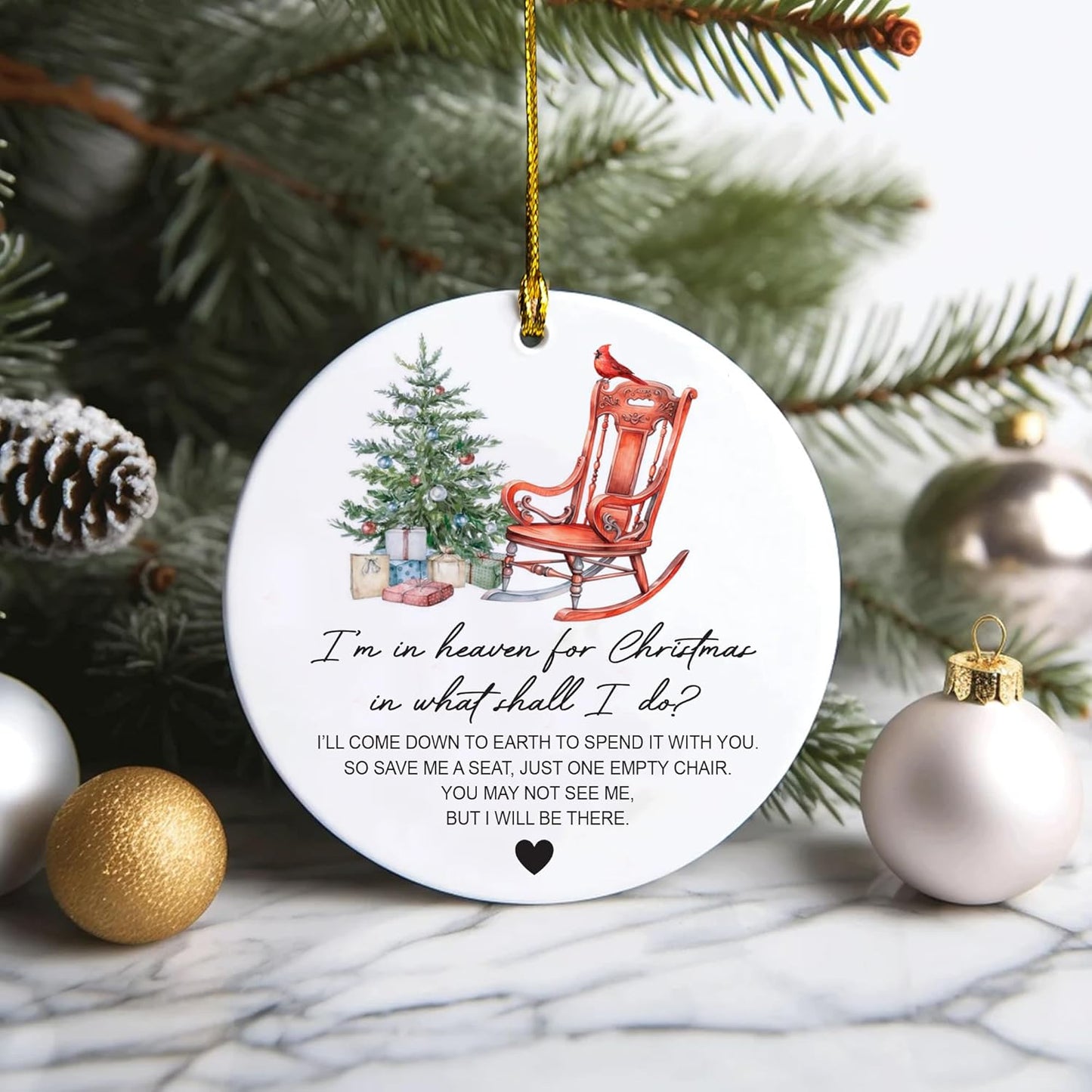 Regine Switzerland Memorial Ornaments - Heartfelt Gifts for Loss of Loved Ones | Christmas Remembrance