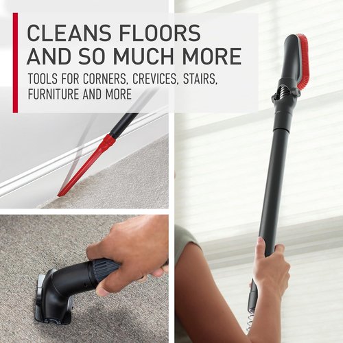 Hoover WindTunnel Cord Rewind Pro Bagless Vacuum Cleaner - Multi-Cyclonic Filtration, 25ft Cord, 5-Height Adjustment