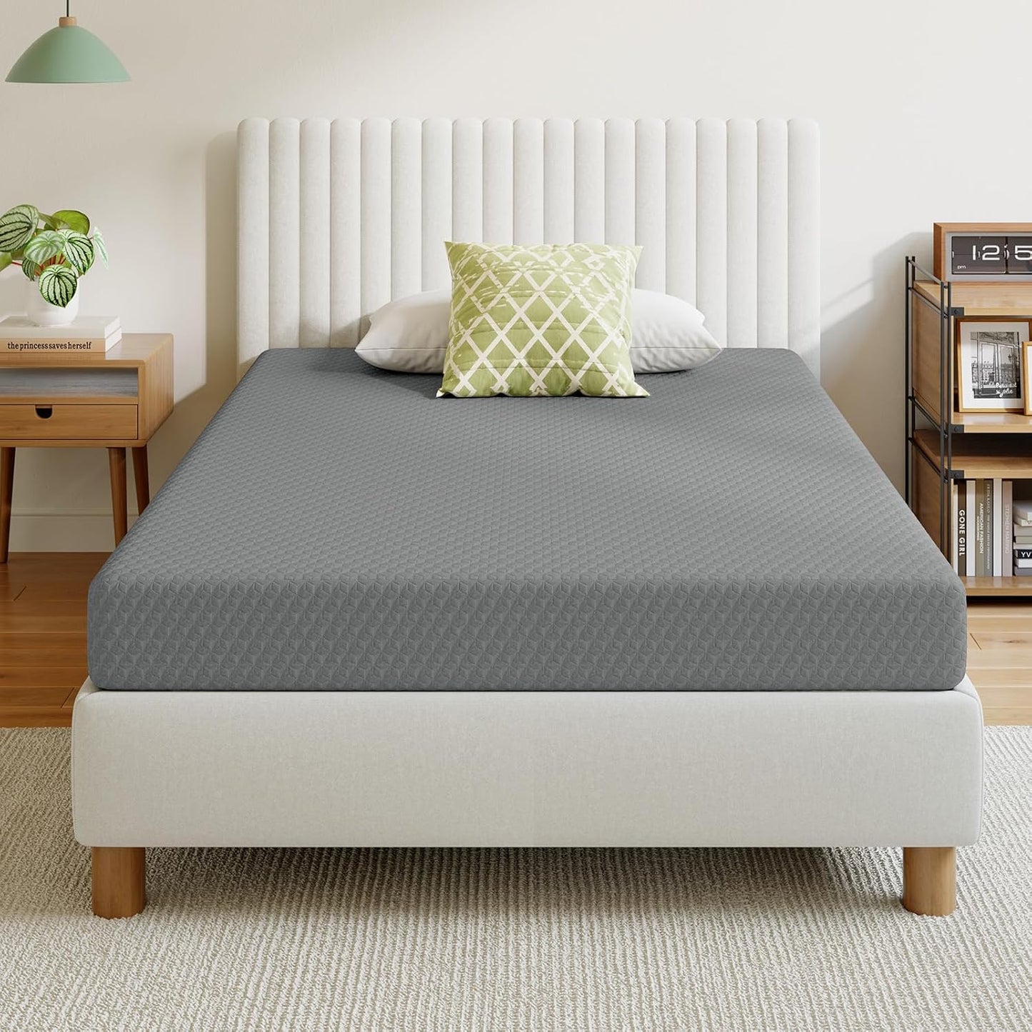 Novilla 6 Inch Twin Mattress - Cooling Memory Foam for Pressure Relief | CertiPUR-US Certified, Breathable Fabric