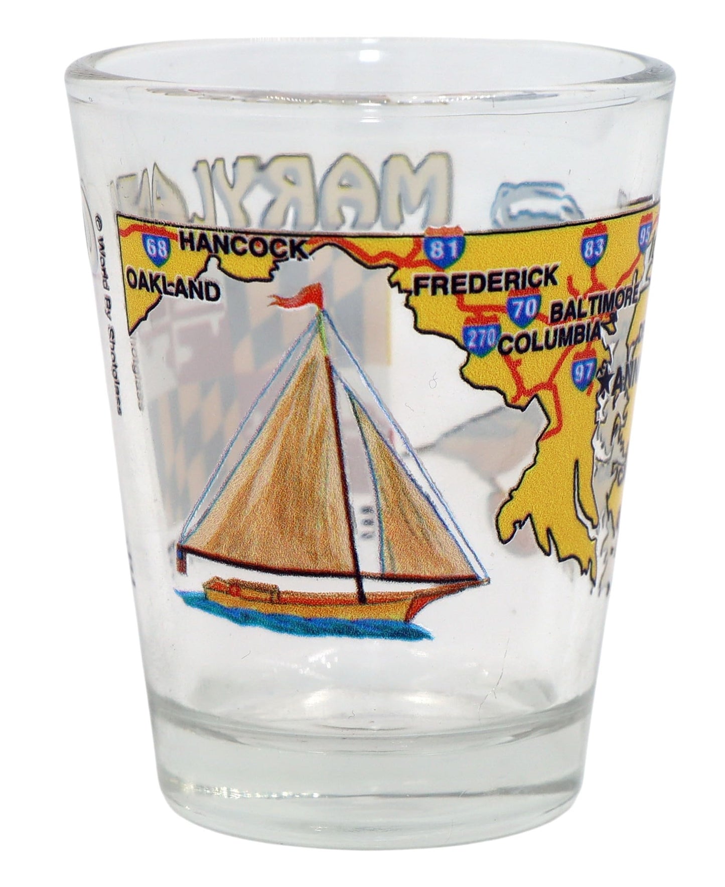 Maryland The Old Line State All-American Collection Shot Glass