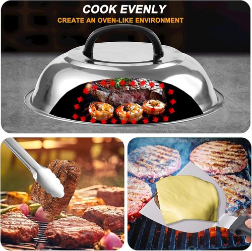 Blackstone 139PCS Griddle Accessories Set - Premium Flat Top Grill Tools with Metal Spatula & Basting Cover