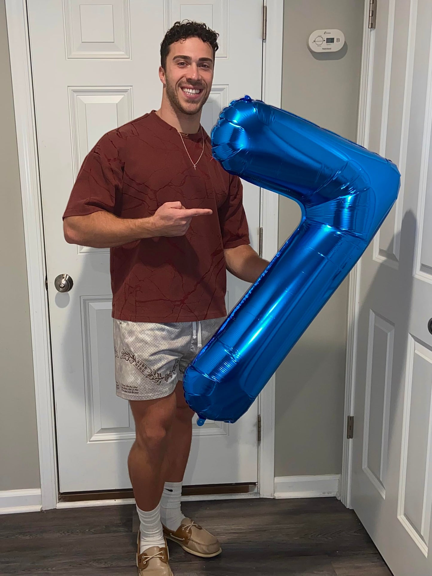 Navy Blue 7 Balloon Number, 40 Inch Nmber Balloons, Blue Party Decorations for 7th Birthday