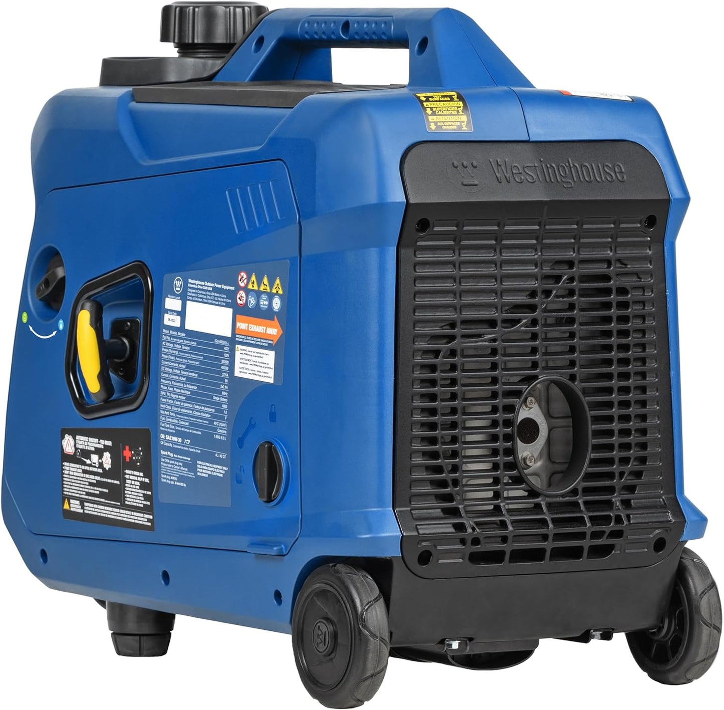 Westinghouse 4000 Peak Watt Portable Inverter Generator - Super Quiet, Dual Fuel, RV Ready, Remote Start