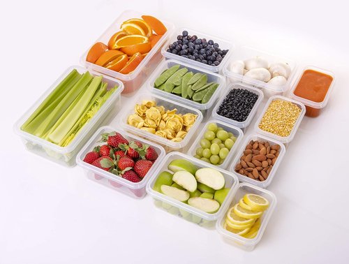 Fullstar 28-Piece Plastic Food Storage Containers - Leakproof, BPA-Free Meal Prep Set for Kitchen Organization