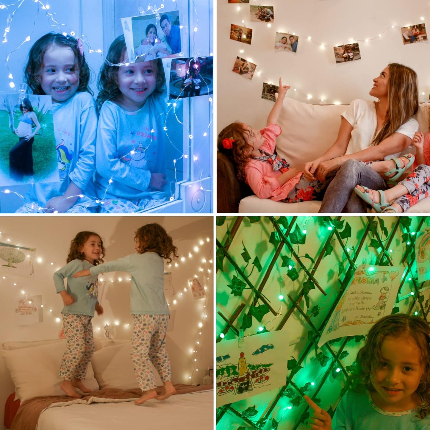 StarryEver LED Photo Clip String Lights - 16.4ft with 50 Color-Changing LEDs & Remote | Perfect for Teen Girls' Bedrooms
