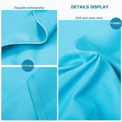 FLXXIE Body Pillow Cover - Super Soft Microfiber 20x54 Inch Case | Wrinkle & Stain Resistant, Blue