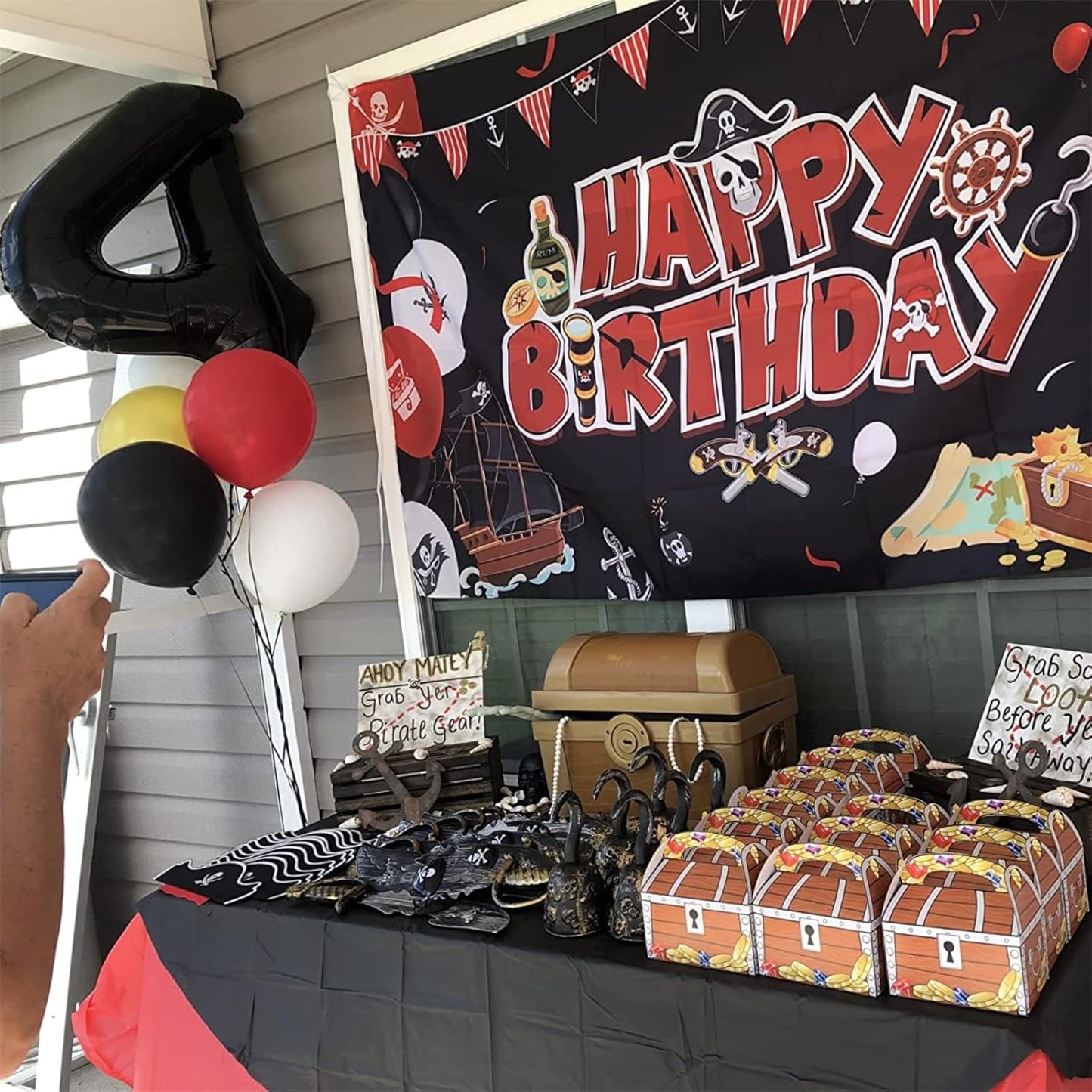 Black Number 4 Balloons by [Brand Name] - 40-Inch Large Foil Mylar Helium Balloon for Birthday & Graduation Celebrations