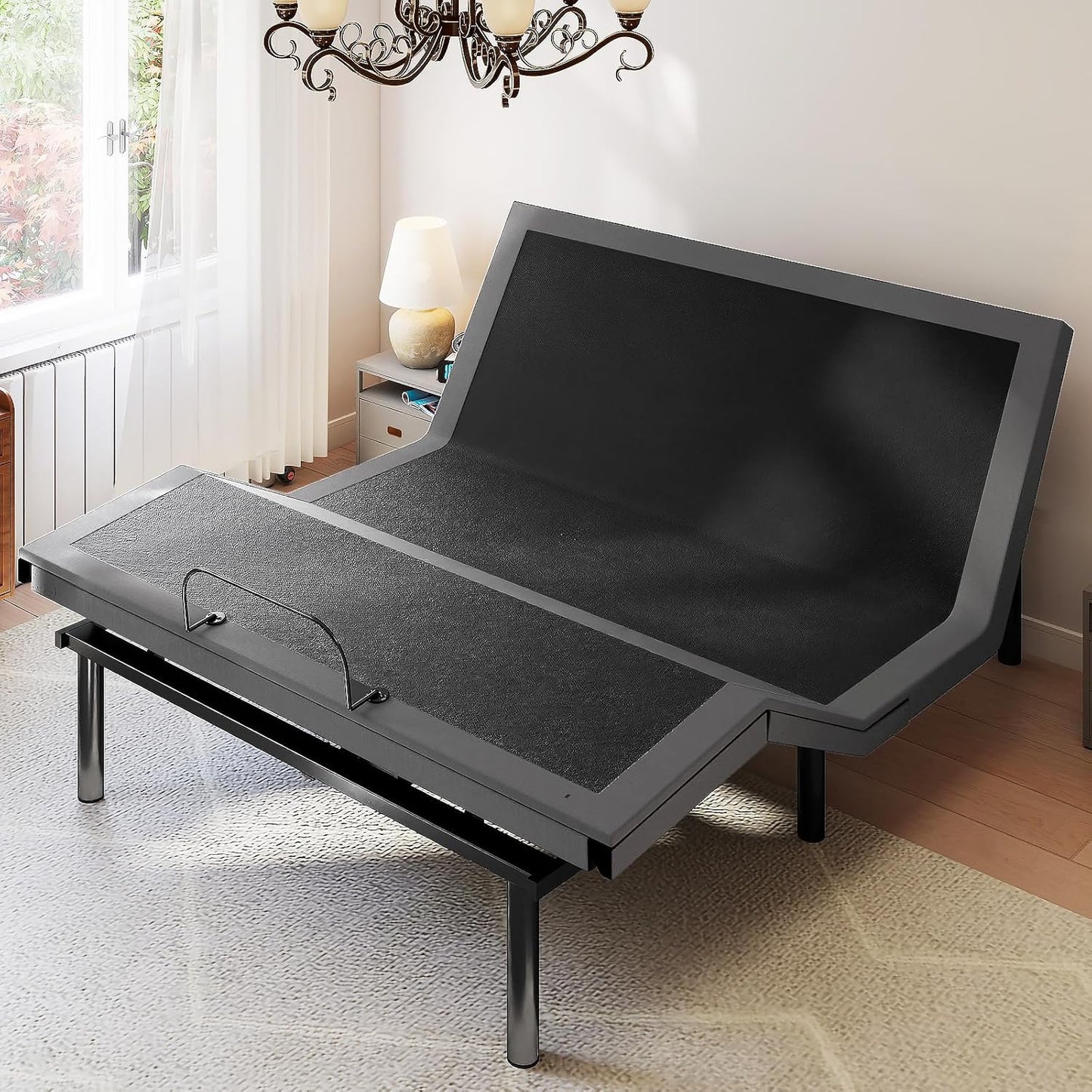 Sweetcrispy Adjustable Bed Frame - Ergonomic Electric Base with Wireless Remote & USB Ports | Twin XL Size