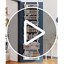 Over The Door Pantry Organizer 8-Tier Shelf - Black & White Variations