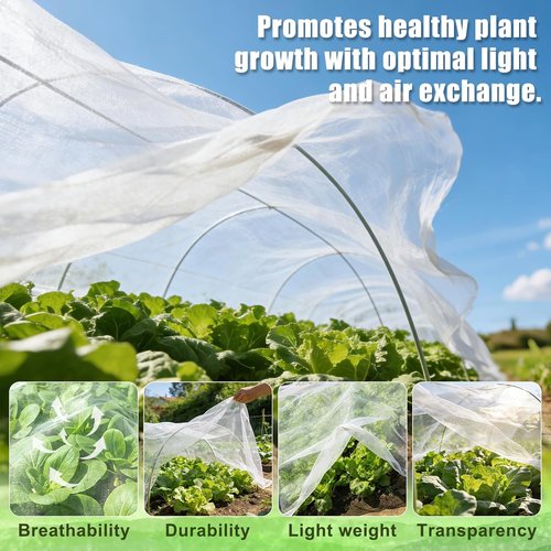 Feed Garden Garden Netting - 8x10FT Ultra-Fine Mesh PE Cover for Vegetables & Fruits Protection