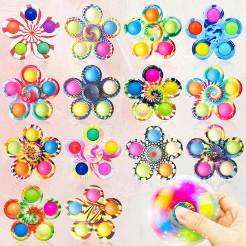 Fidget Spinner Bulk 32PCS, Sensory Toys for Kids and Adults, Stress Relief for ADHD and Autism, Perfect Birthday and Christmas Goodie Bag Stuffers, Classroom Prizes for Students