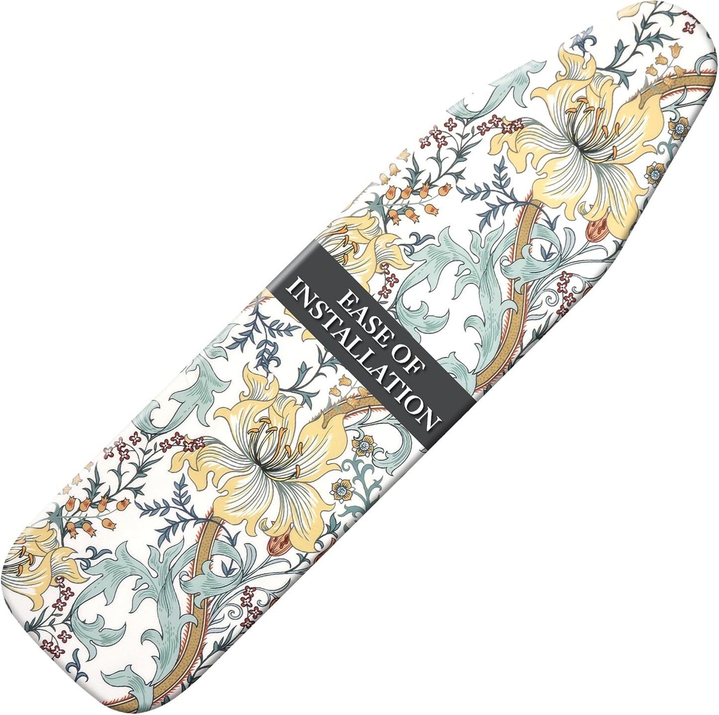 Veiox Ironing Board Cover - Scorch Resistant Padding, 100% Organic Cotton, Heat-Resistant & Washable | Standard Size