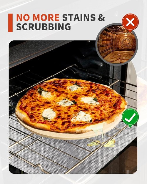 Heavy Duty Oven Liners by [Brand Name] - Non-Stick, Reusable Mats for Electric & Gas Ovens | 17x25
