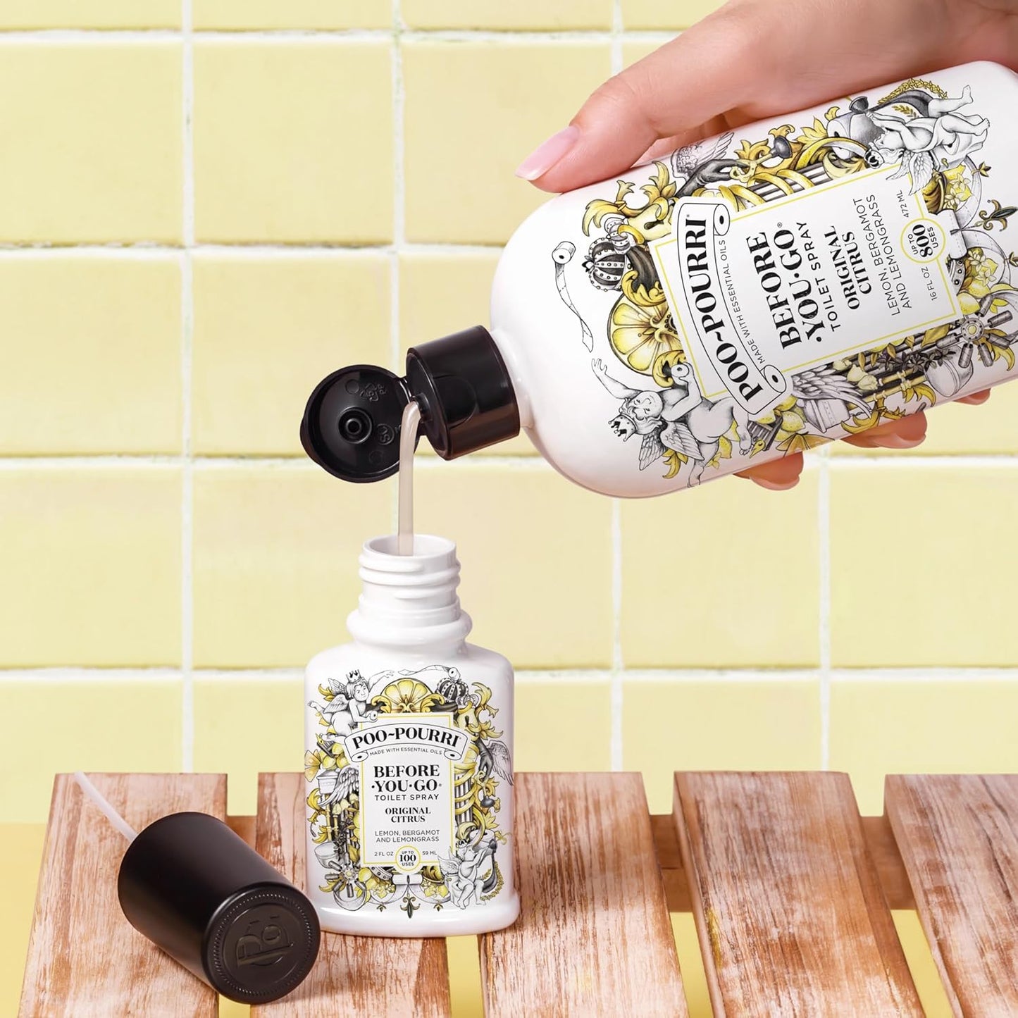 Poo-Pourri Before-You-Go Toilet Spray | Travel Essentials 3-Pack - TSA Approved, 0.34 Fl Oz Each, Odor Eliminator with Essential Oils