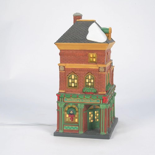 Department 56 Christmas In The City Village - Murphy's Irish Pub Lit Building | 8.86 Inch, Multicolor