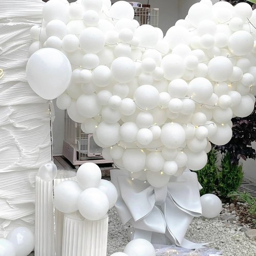 200 Pieces White Balloons Different Sizes 5 10 12 18 Inch Latex White Balloon Garland Arch Kit for Birthday Wedding Baby Shower Party Decorations