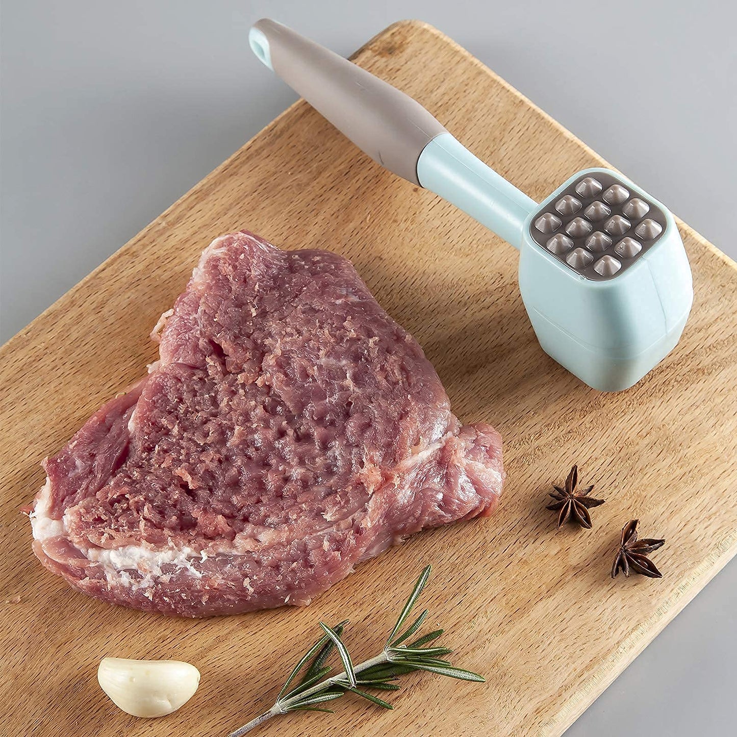 Meat Tenderizer Hammer Mallet With Comfort Grip Rubber Handle, Dual-Sided Meat Pounder For Tenderizing Steak, Beef, Chicken, Lamb, Vegetable, Minced Meat And Hard Candy, Easy To Clean