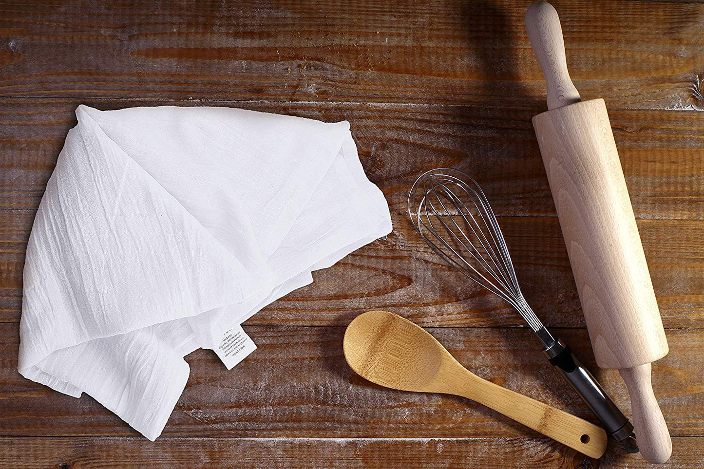 Utopia Kitchen White Flour Sack Towels [192 Pack - 28 x 28 Inch] 100% Cotton Tea Towels for Cleaning & Drying - Highly Absorbent Kitchen Dish Cloth