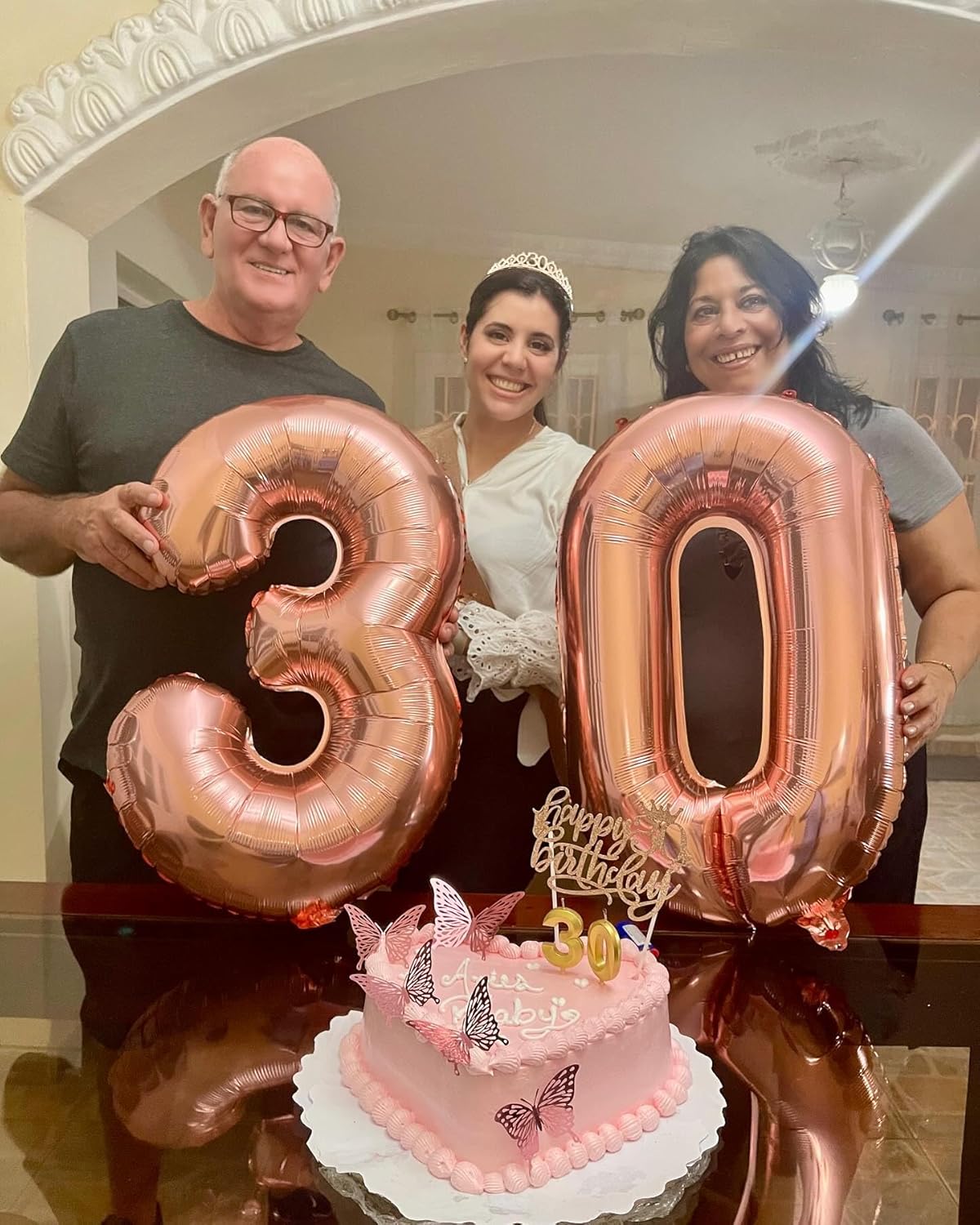 Rose Gold Number Balloon - 40 Inch 0 Balloon for Birthday Decorations | Perfect Party Supplies