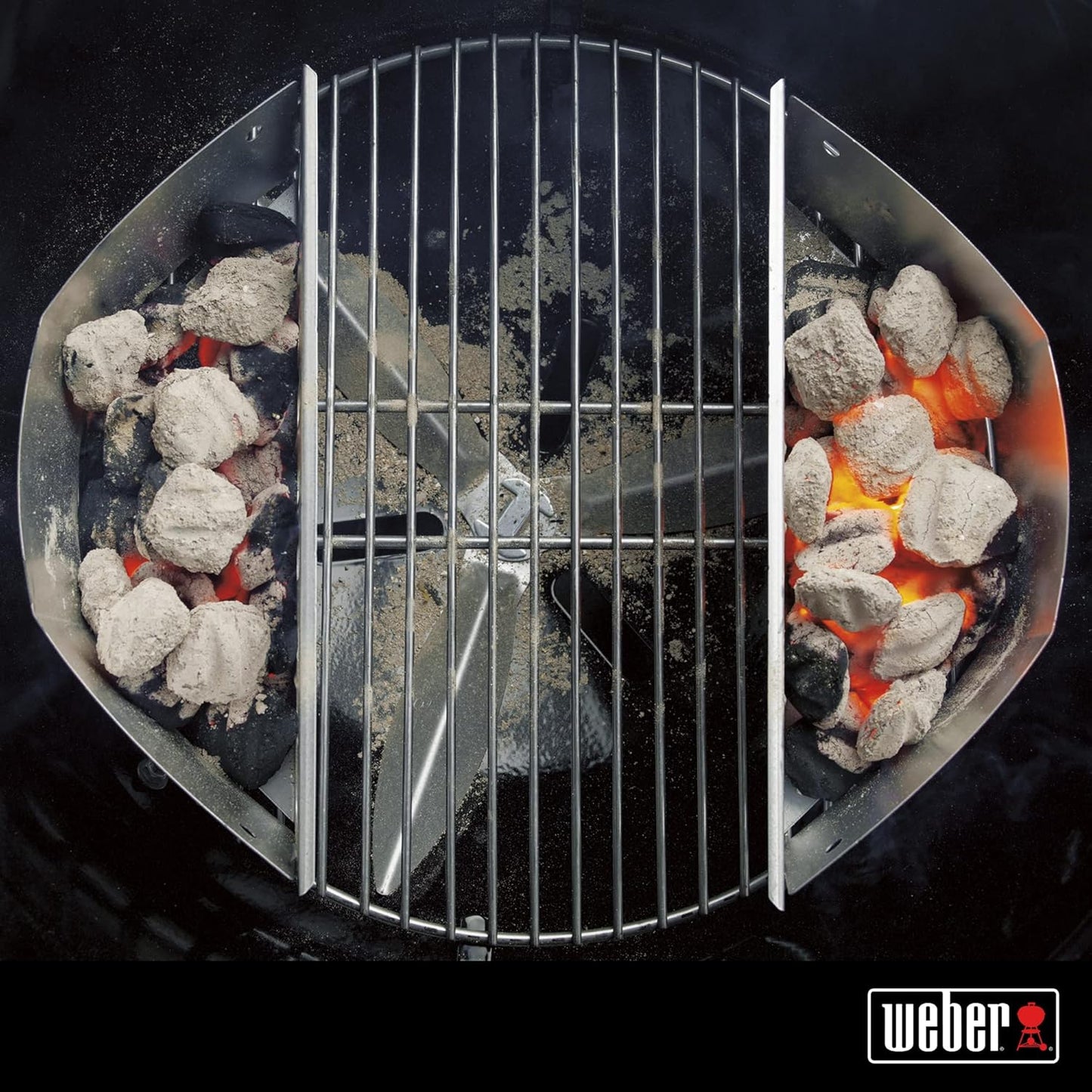 Weber Char-Basket Charcoal Briquet Holders - Set of 2 Corrosion-Resistant Fuel Baskets for 18" Grills
