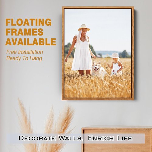 GMissT Canvas Prints - Personalized Custom Photo Canvas for Home Decor | Floating Frames & Gift Wrapping Available