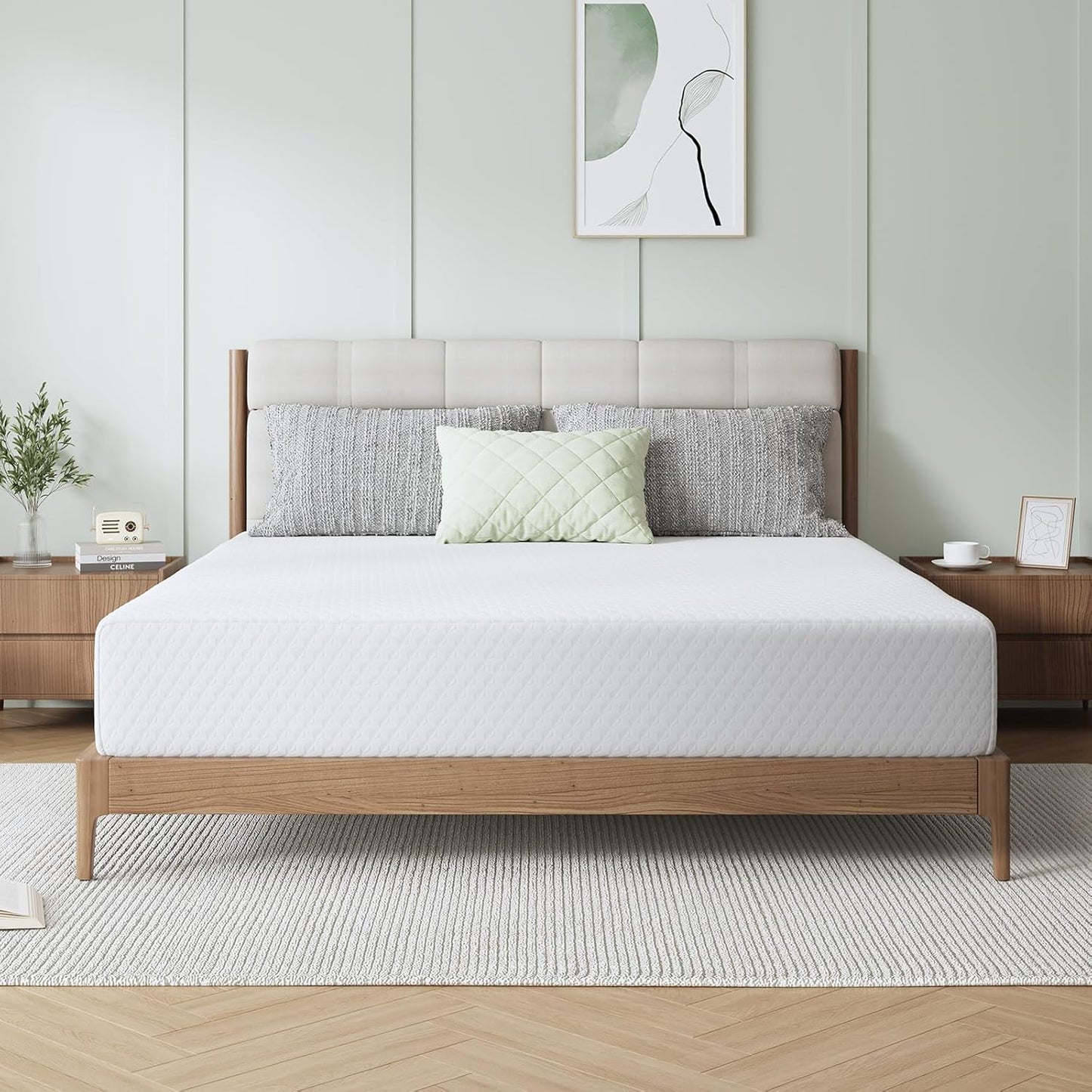 Novilla 10 Inch King Mattress - Memory Foam with Breathable Comfort Layer & High-Density Support for Pressure Relief