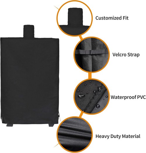 i COVER 73550 Pellet Smoker Cover - Heavy-Duty Waterproof Protection for Pit Boss Grills & Smokers