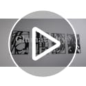 Glamativity 4 Pack Black Abstract Metal Wall Art - 16 x 11 Inches, Minimalist 3D Line Art Decor for Living Room & Bedroom