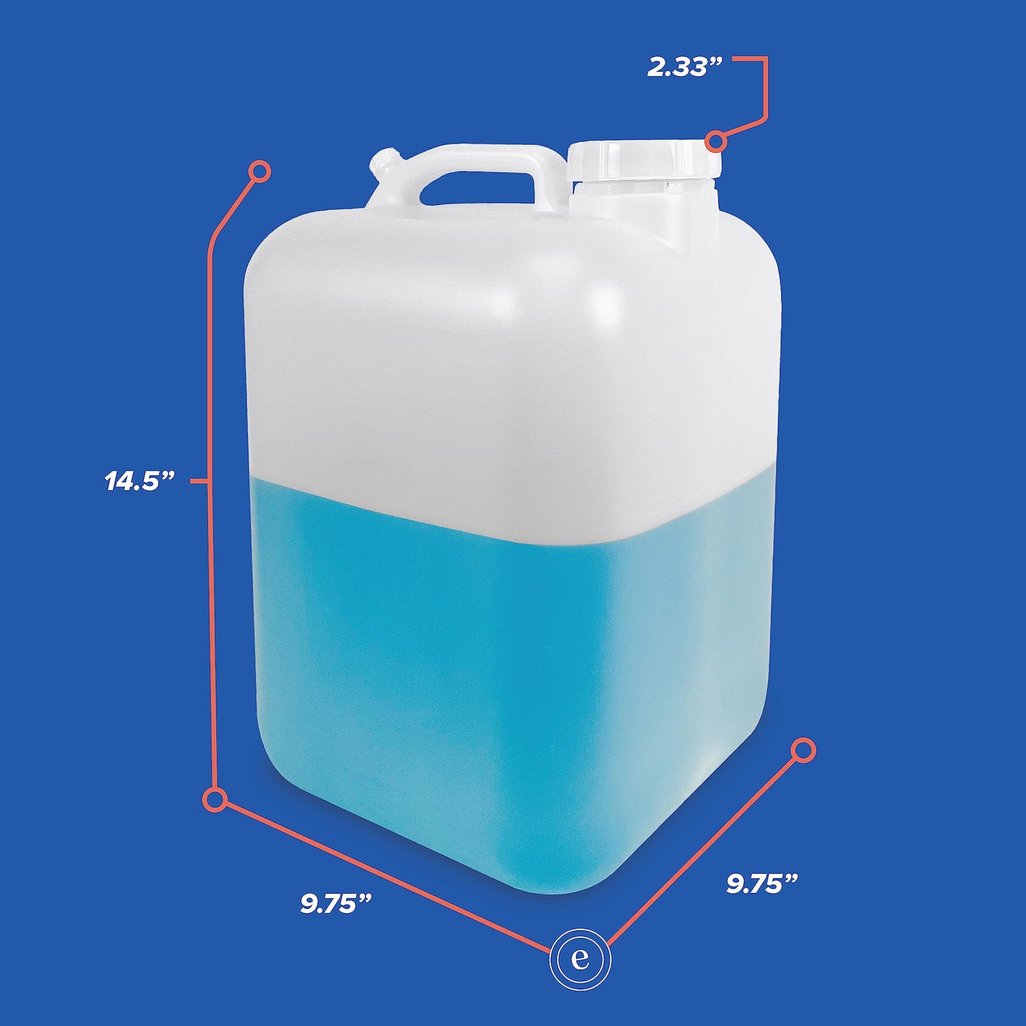 ePackage Supply Premium 5-Gallon Hedpak: Durable HDPE, BPA-Free Plastic, Reusable Liquid Storage Solution for Water and More (3 Count)