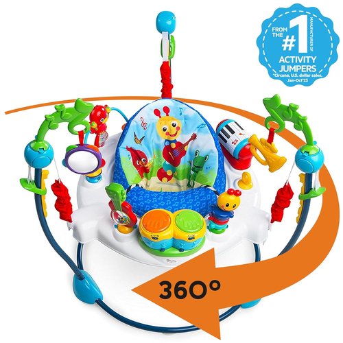 Baby Einstein Neighborhood Symphony Activity Jumper - Entertaining Lights & Melodies | For Infants 6 Months+