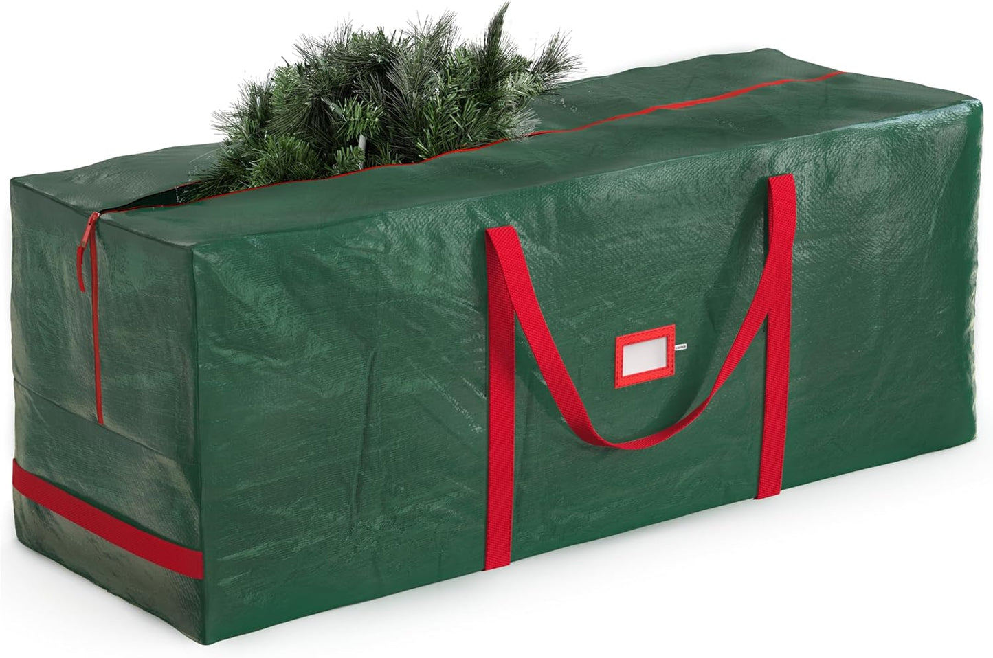 Zober Large Christmas Tree Storage Bag - Waterproof & Durable for 9 Ft Artificial Trees - Green