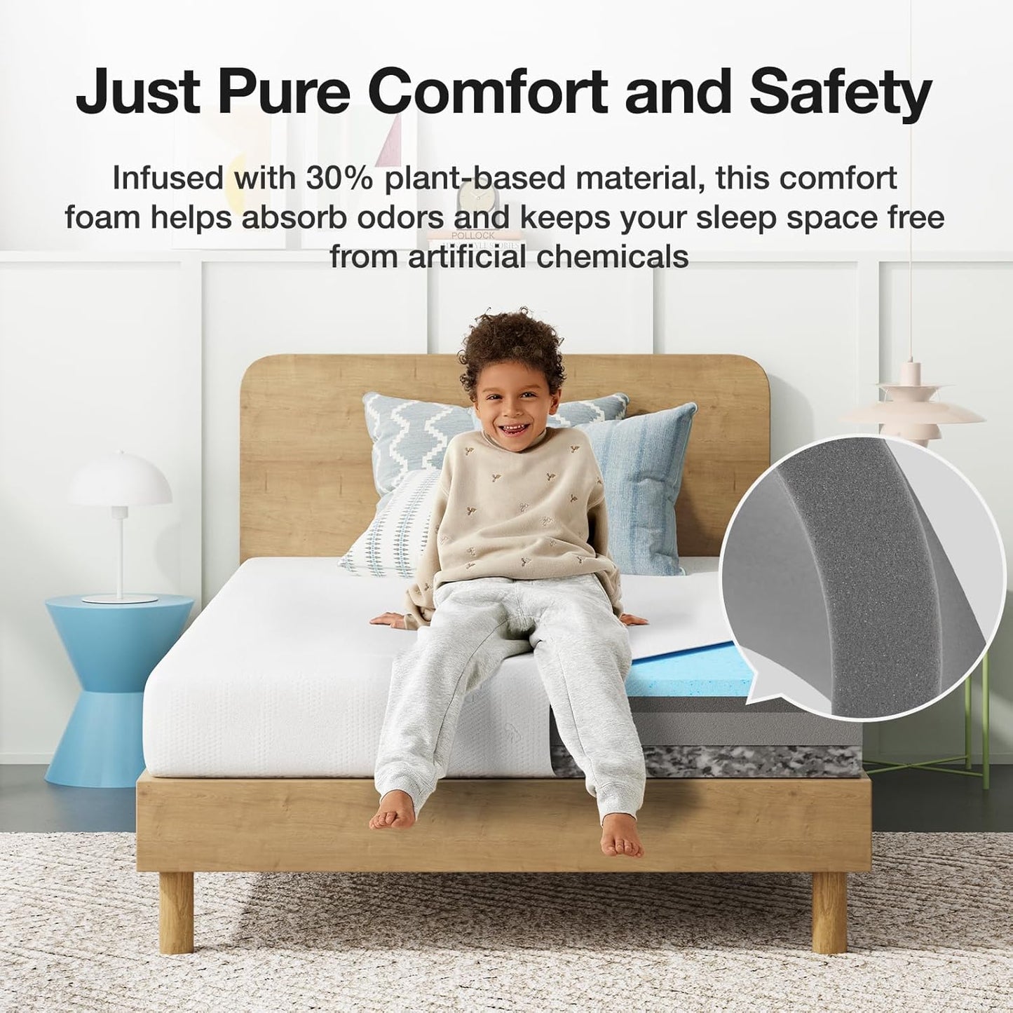 Novilla Full Mattress - 5 Inch Gel Memory Foam Mattress for Kids | Cooling Sleep & Pressure Relief, CertiPUR-US Certified