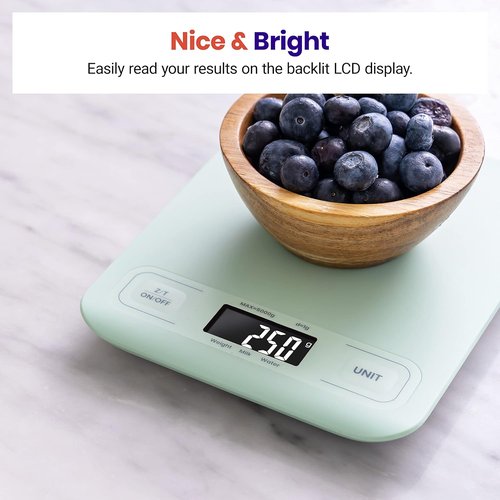 Etekcity Digital Food Kitchen Scale - Accurate Grams & Ounces Measurement for Cooking & Keto | Medium Green