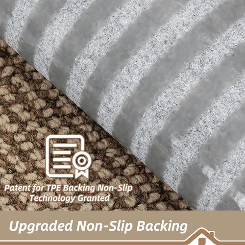 BEQHAUSE Non-Slip Carpet Stair Treads - Machine Washable Indoor Runners for Kids & Pets | 28"x9", Taupe, 15pcs