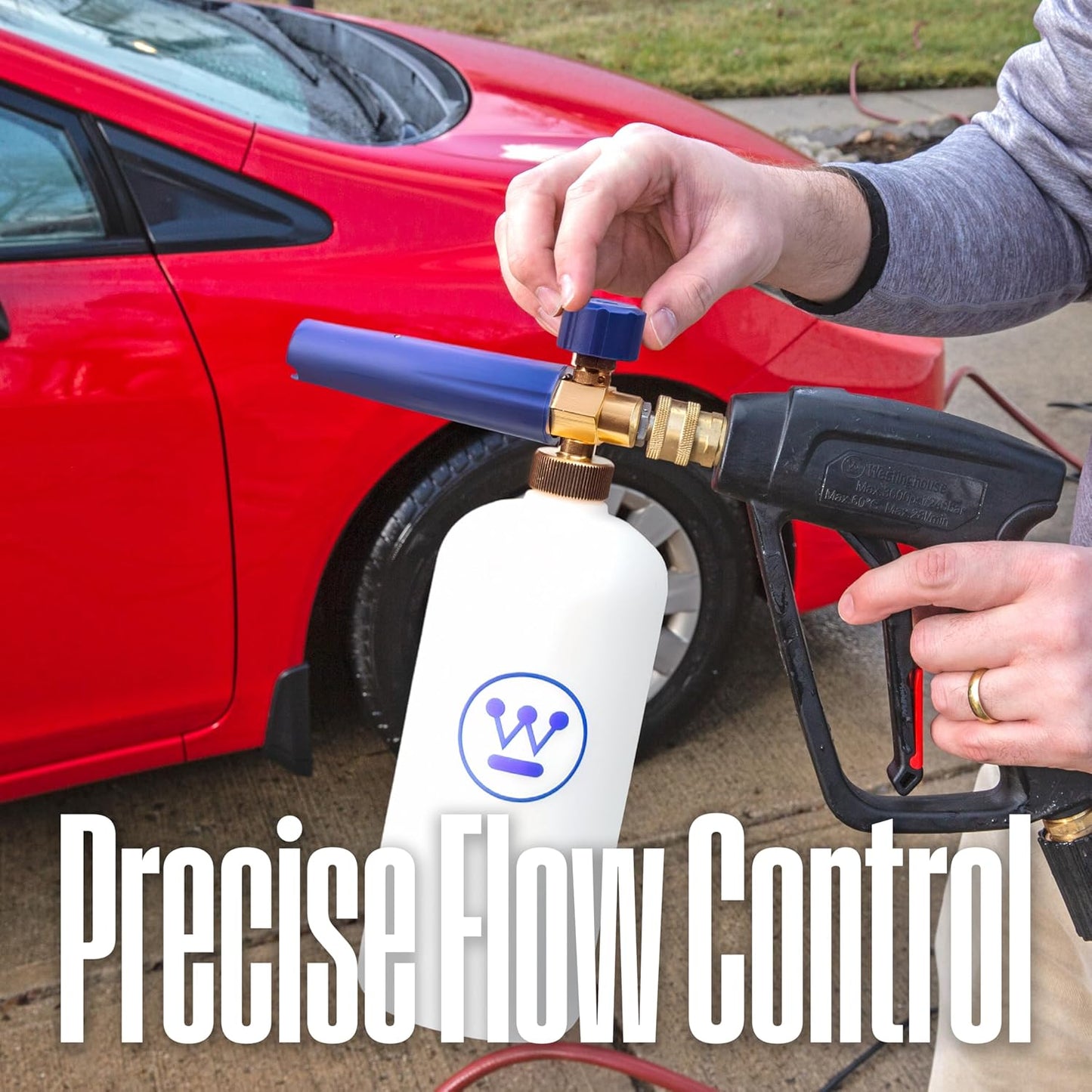 Westinghouse Foam Cannon for Pressure Washers - 3600 PSI Max | 1/4” Connector for Gas & Electric Use