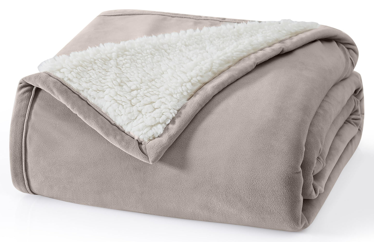 UGG Bliss Throw Blanket Plush Soft Fleece Fluffy Blankets for Bed or Couch Oversized Warm Reversible Machine Washable Medium Weight Home Decor Giftable Throw, 50-inch x 70-inch, Oyster Brown