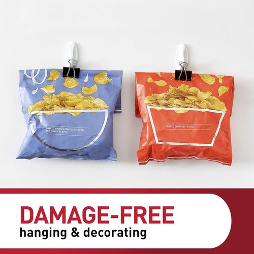 Command Large Designer Hooks - Damage-Free Wall Hook Holds Up to 5 lb | 16 Hooks & 24 Adhesive Strips