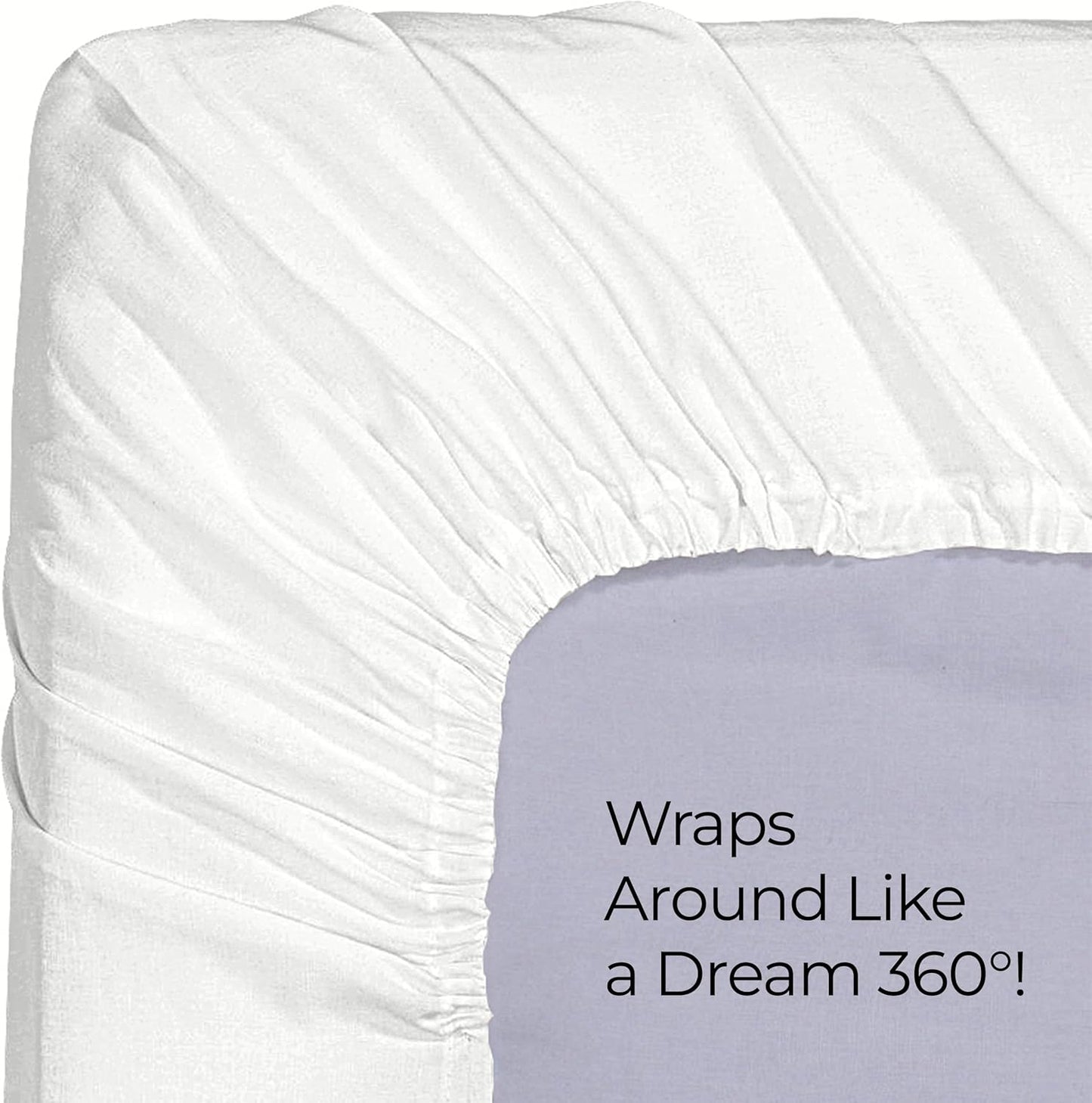Utopia Bedding Twin Fitted Sheet - Soft Microfiber - Deep Pocket - Fade Resistant - Easy Care (White)