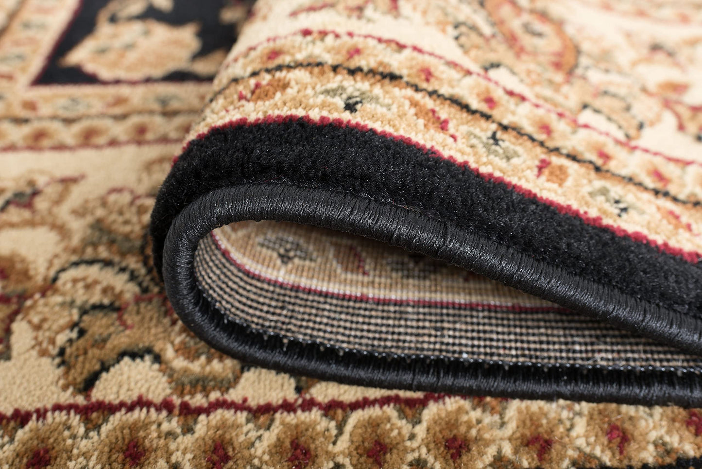 Tayse Black Hallway Runner Rug - Kitchen Rug - Area Rug for Indoor Entryway Walkway - Contemporary Carpet, 2'3'' x 10', SNS4723 2x10