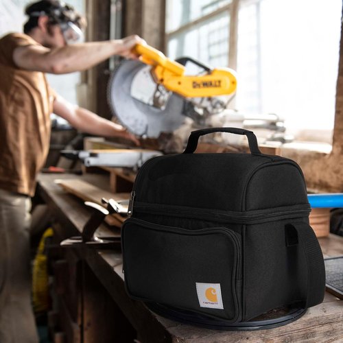Carhartt Camping Cooler - Durable Soft Shell Lunchbox for Work & Everyday Use | Black