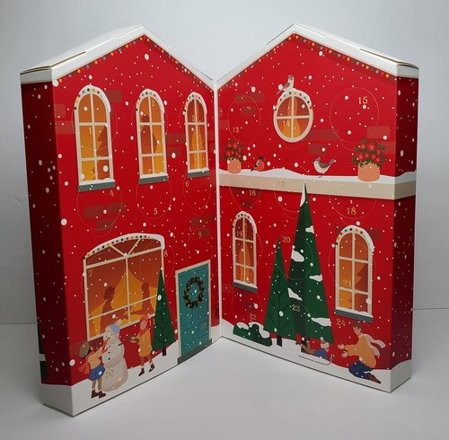 Holiday Coffee Advent Calendar Gift Set - 24 Premium Single-Serve 100% Arabica Holiday Flavored Coffees