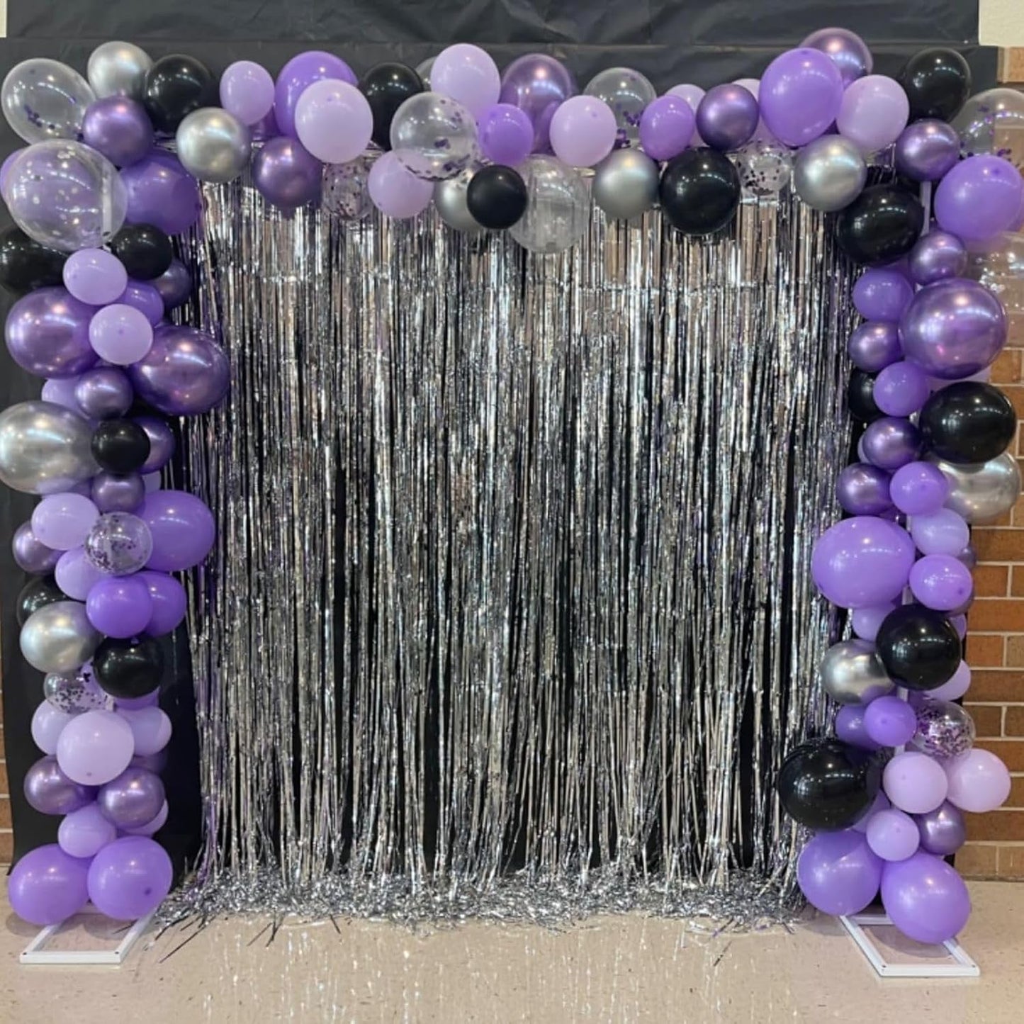 Purple Pink Balloons - 12 Inch Mermaid Halloween Set | 35 Pcs with Metallic Confetti for Parties
