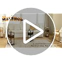 MaxSmeo Walnut Brown Narrow Side Table with Drawer - Small Nightstand for Living Room & Bedroom